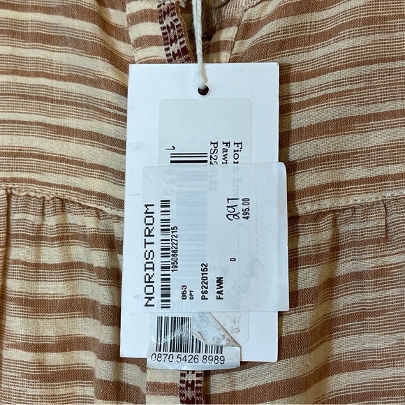 ULLA JOHNSON FIORA DRESS IN FAWN Size 0 - Picture 7 of 8